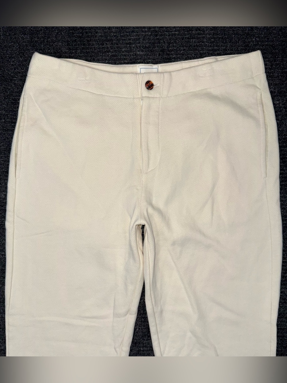 Jason Scott Pima Cotton French Terry Sydney Trouser Pants Cuffed Women’s M EUC - Picture 3 of 9